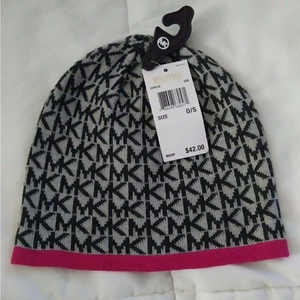 Michael Kors MK monogram logo beanie
